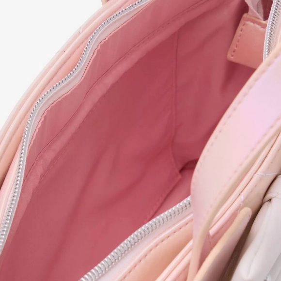 Loungefly Disney Minnie Mouse Pink Pearl Mini Satchel Bag - Picture 5 of 7